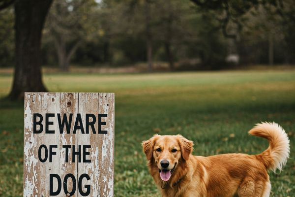 cartello attenti al cane