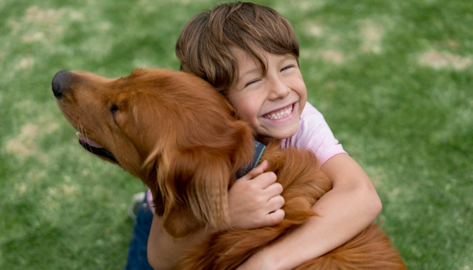 Cane e bambino