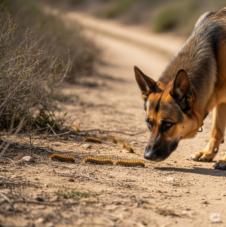 cane e processionaria pastore