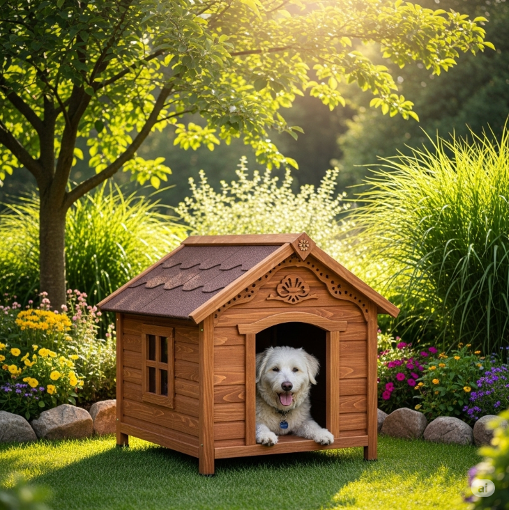 cuccia in legno cane